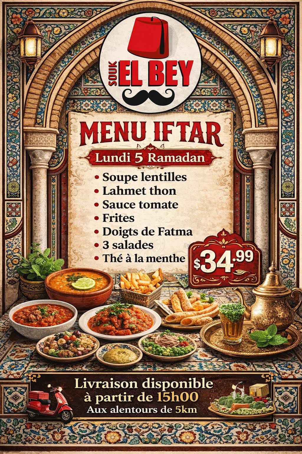 Menu Iftar Souk El Bey